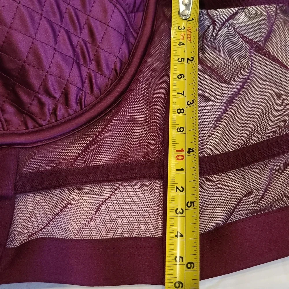 Victoria's Secret Very Sexy long line satin & mesh bra sz. 34D
